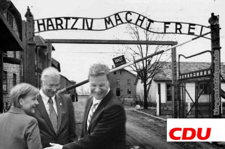 Roland "Hessen-Hitler" Koch: Hartz IV macht frei!